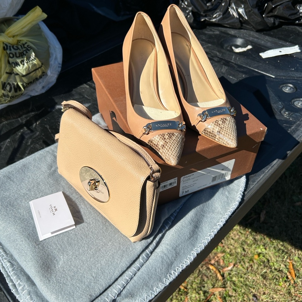 Chic Tan and Brown Women's Pumps